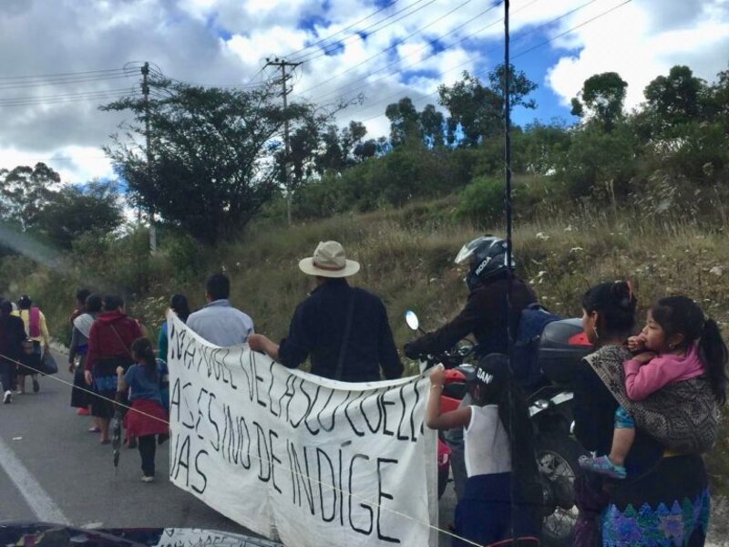 Indígenas protestan por sus derechos