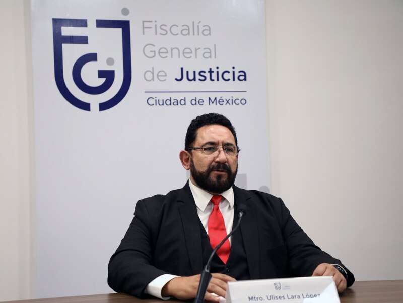 El Fiscal General de Justicia de la Ciudad de México, Ernestina Godoy Ramos, ofrece una conferencia de prensa.