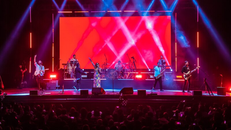 Concierto de la banda "Los Auténticos Decadentes" en el Auditorio Nacional de la Ciudad de México.