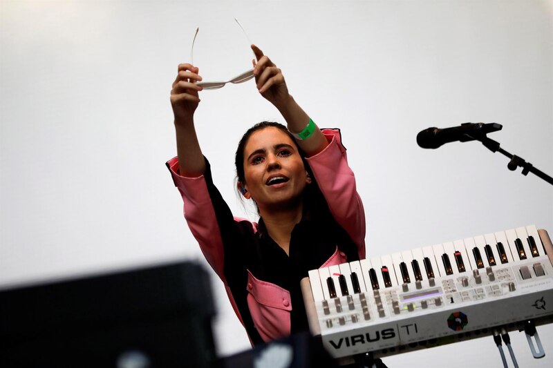 Cantante española Rosalía actúa en concierto