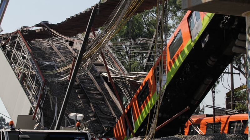 Accidente de tren en la Ciudad de México