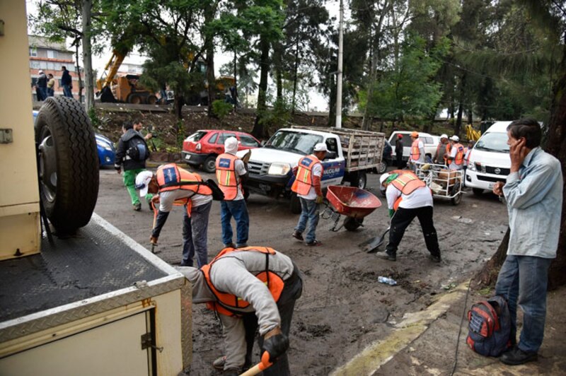 Limpieza de calles en la Ciudad de México