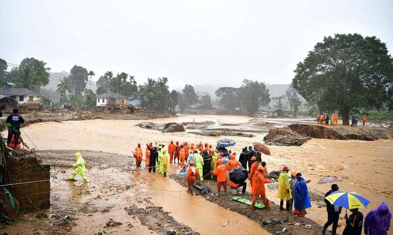 Rescate de personas en una inundación