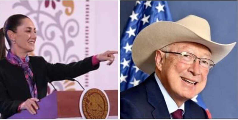 AMLO y Trump sonríen durante una conferencia de prensa