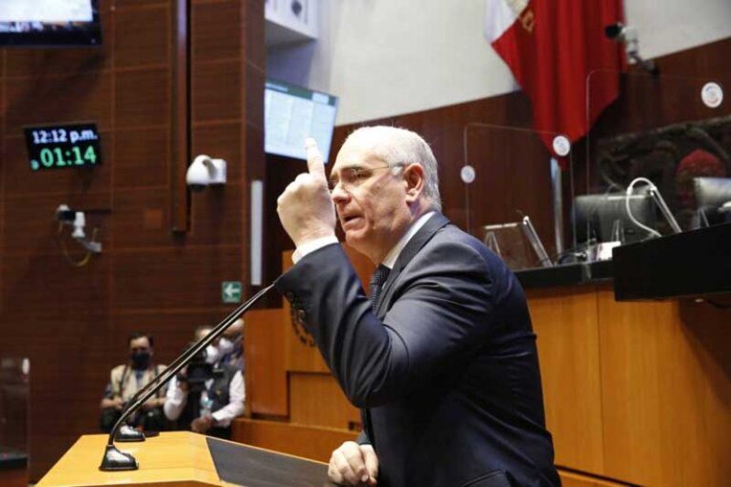 El diputado federal por Morena, Mario Delgado, durante una sesión en la Cámara de Diputados.