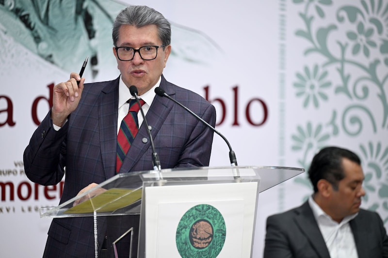 Ricardo Monreal, líder de la Cámara de Diputados. anunció debate en las próximas semanas contra extorsión.