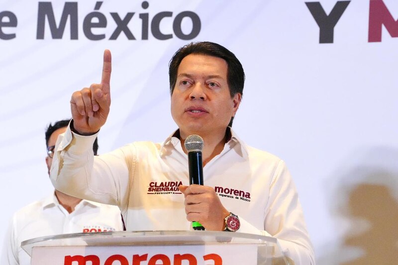 El candidato presidencial de Morena, Andrés Manuel López Obrador, durante un mitin en la Ciudad de México.