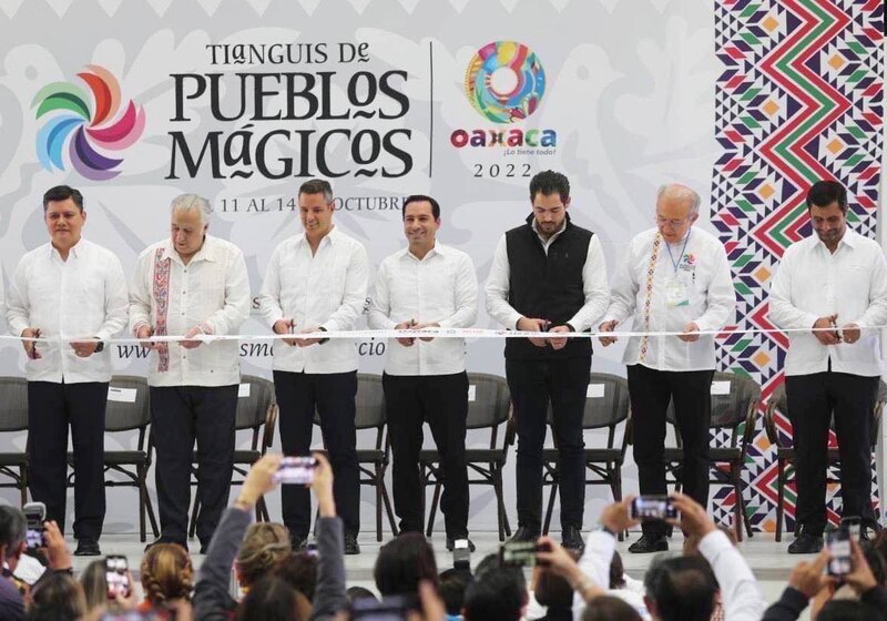 Inauguración del Tianguis de Pueblos Mágicos 2022 en Oaxaca