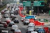 Calzada de Tlalpan, atrapada entre maquinaria, protestas y aguaceros