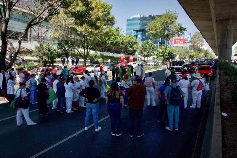 Protesta de enfermeras en México