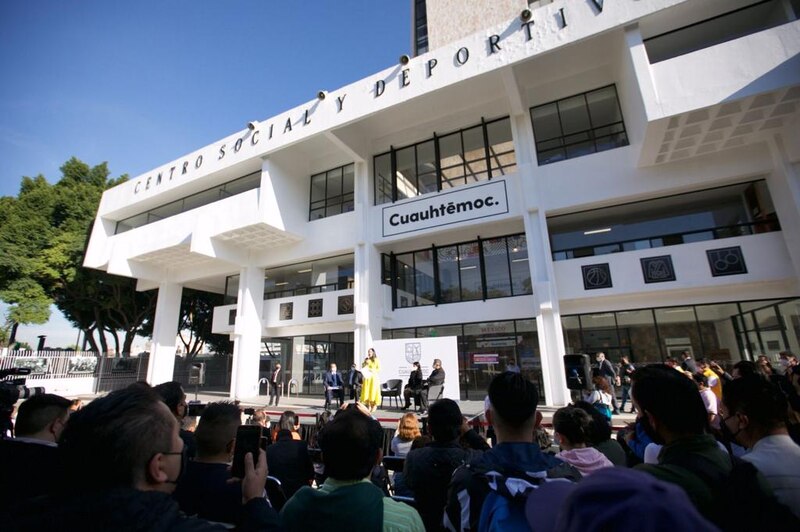 Inauguración del Centro Social y Deportivo Cuauhtémoc
