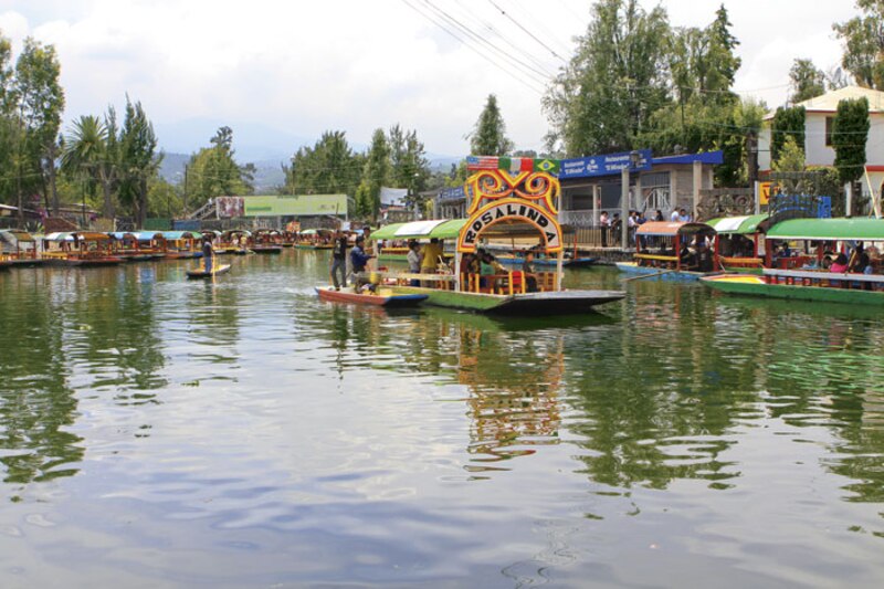 Embarcaciones en Xochimilco