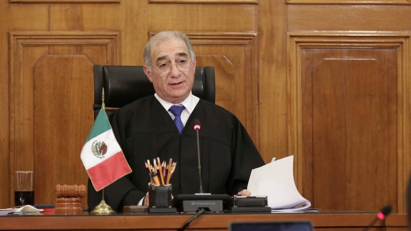 El presidente de la Suprema Corte de Justicia de la Nación, Arturo Zaldívar, durante una sesión del pleno.