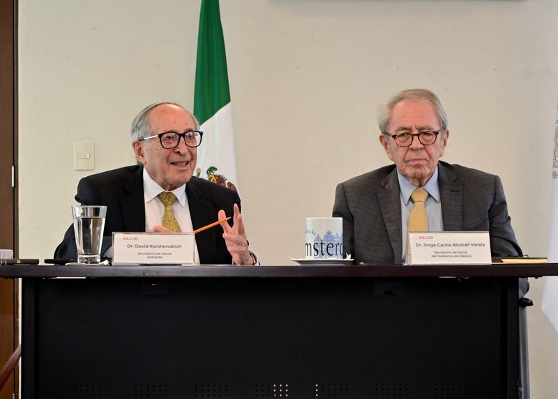 Reunión de trabajo entre el Dr. David Kershenobich y el Dr. Jorge Carlos Alcocer Varela