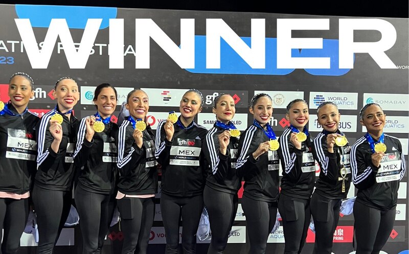 El equipo mexicano de natación sincronizada gana el oro en el Campeonato Mundial de Natación
