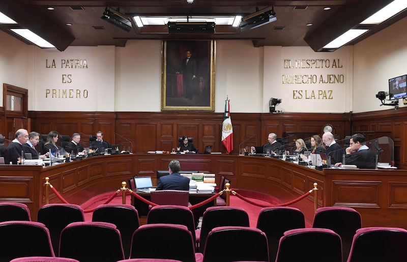 Sesión de la Suprema Corte de Justicia de la Nación