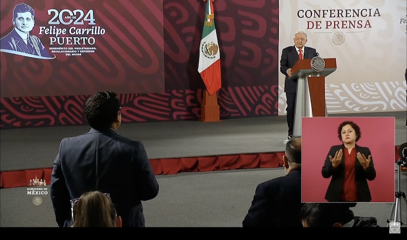 El presidente Andrés Manuel López Obrador ofrece una conferencia de prensa