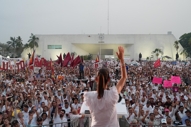 AMLO respalda a Claudia Sheinbaum y a Javier May en Tabasco