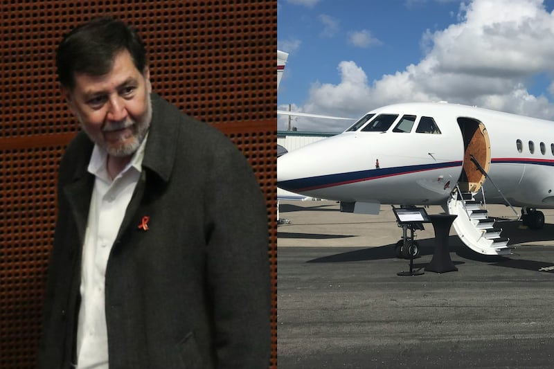 El senador señaló que se trató de un taxi para realizar su gira, pero las placas registradas indican que se trató de una aeronave registrada extranjera registrada en Estados Unidos.