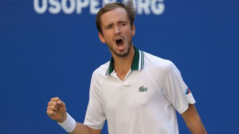 El tenista Carlos Alcaraz celebra su victoria en el US Open 2022