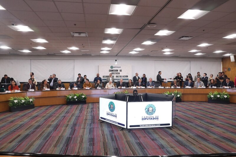 Reunión de instalación de la Comisión de Justicia de la Cámara de Diputados