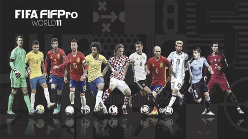 Once ideal FIFA FIFPro 2017