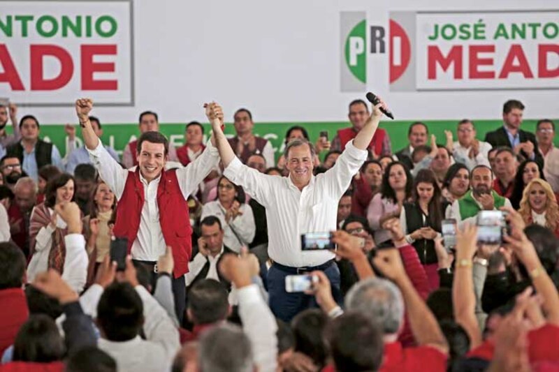 El PRI y el PAN unidos en un mitin