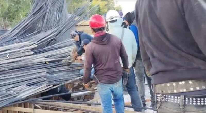 Accidente en una obra de construcción deja varios heridos