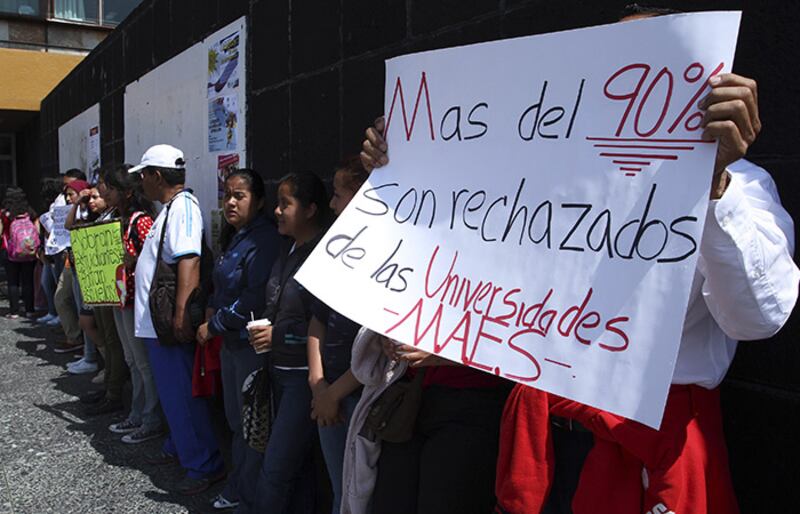 Protesta estudiantil en México