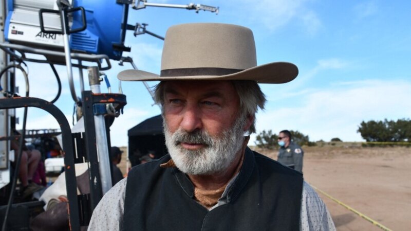 El actor Kevin Costner en el set de rodaje de la película "Yellowstone".