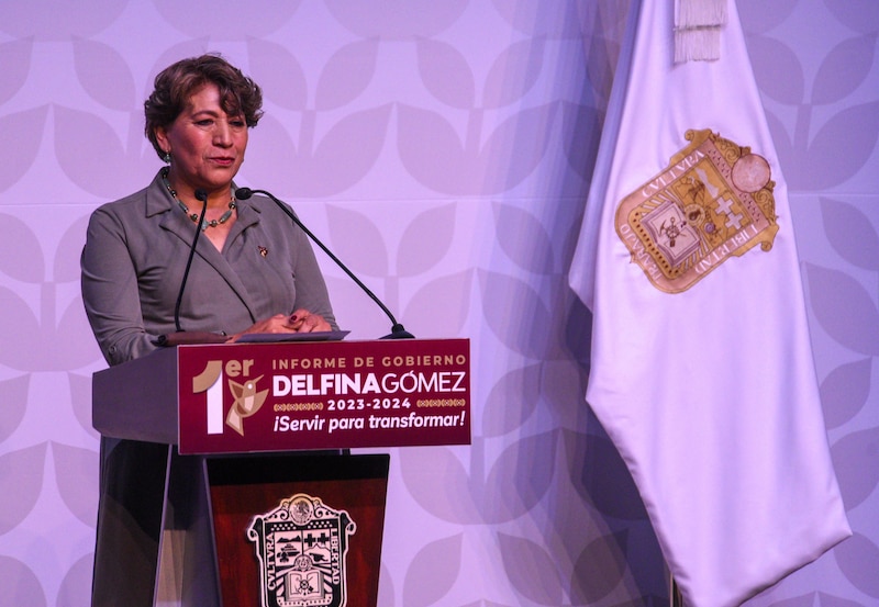 Delfina Gómez rinde su primer informe de gobierno