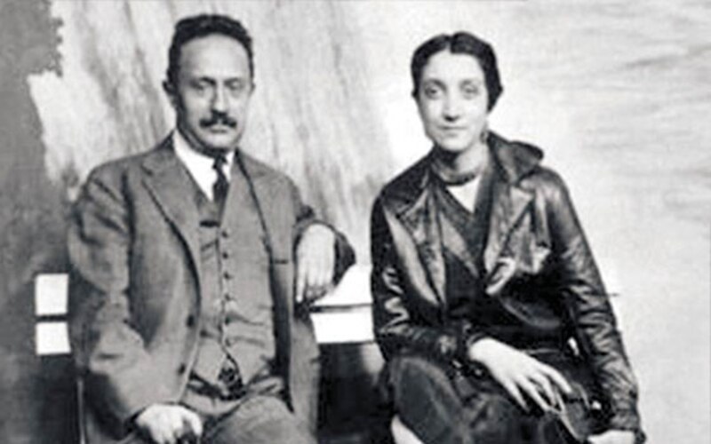 Retrato de Tina Modotti y Xavier Guerrero