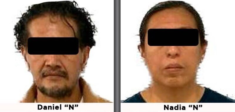 Daniel "N" y Nadia "N", presuntos feminicidas de Ariadna.