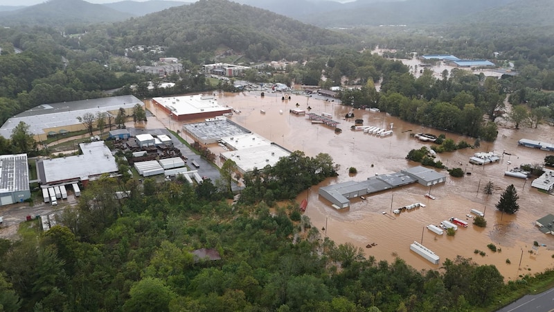 Inundaciones en Asheville, Carolina del Norte