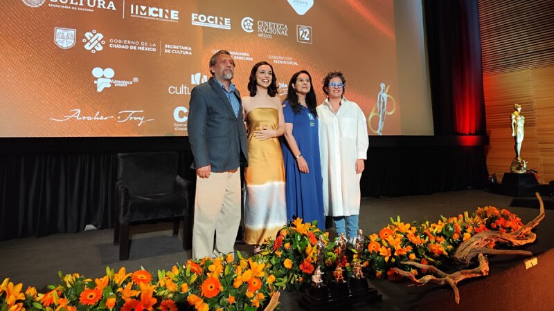 Entrega de premios en el Festival Internacional de Cine de Morelia