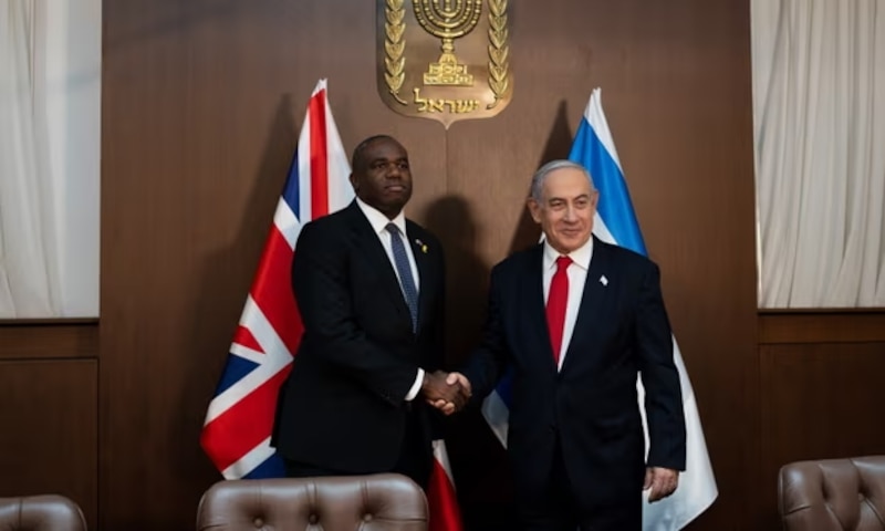 El Primer Ministro israelí, Benjamin Netanyahu, se reúne con el Primer Ministro británico, Boris Johnson.