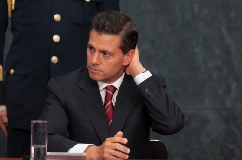 El presidente Enrique Peña Nieto durante una conferencia de prensa