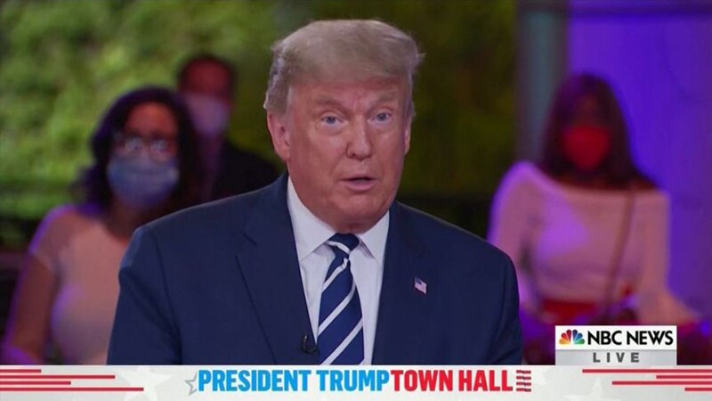El presidente Trump participa en un ayuntamiento de NBC News