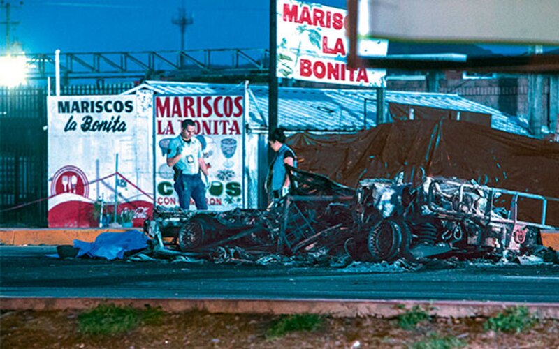Accidente de coche en la ciudad de México
