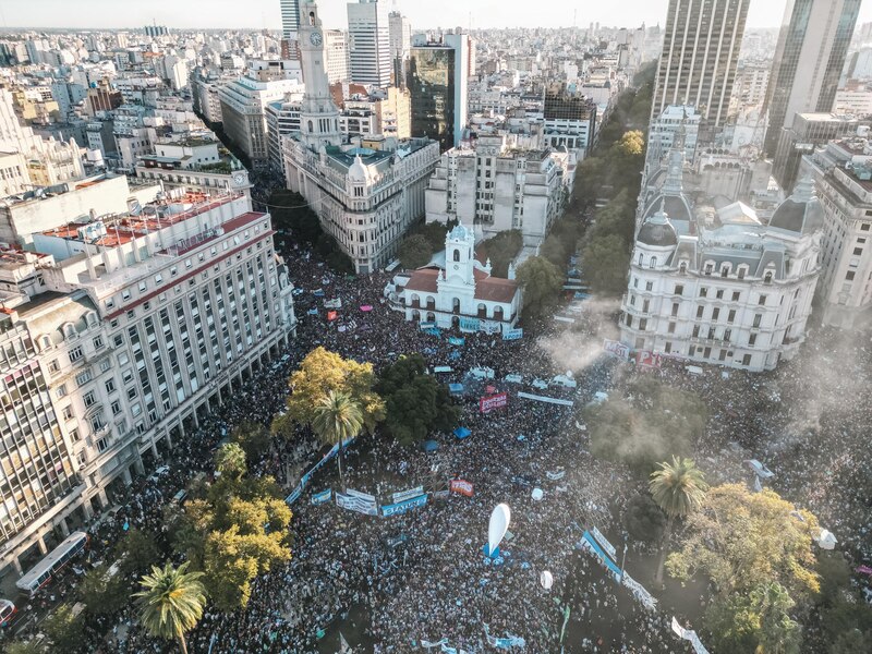 Protesta en la Plaza de Mayo