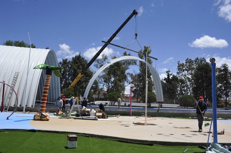Construcción de un parque infantil