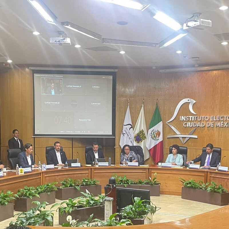 Reunión de trabajo del Instituto Electoral de la Ciudad de México