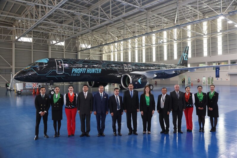 Presentación del nuevo avión E195-E2 de Embraer