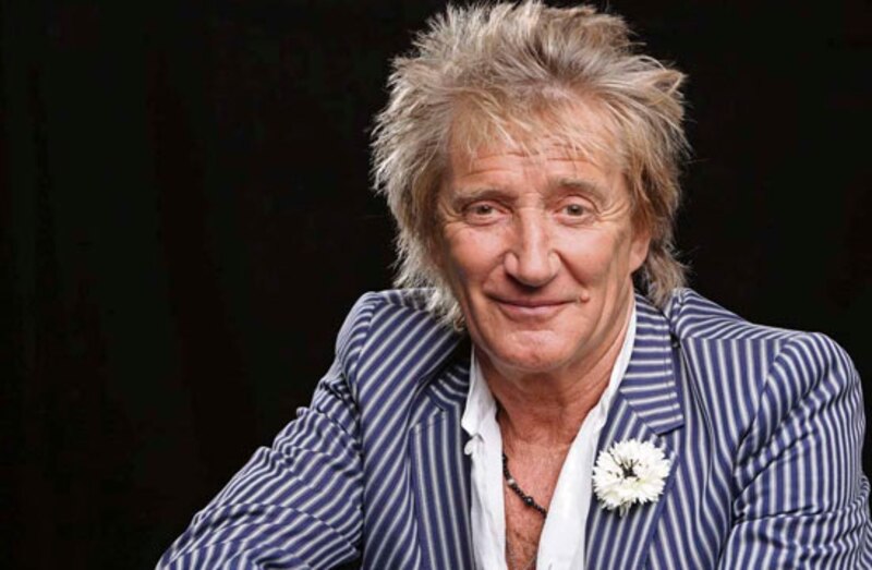 El cantante Rod Stewart