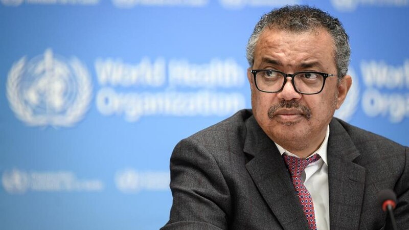 El director de la OMS, Tedros Adhanom Ghebreyesus, habla en una conferencia de prensa en Ginebra, Suiza.
