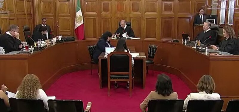 Ministros de la Suprema Corte de Justicia de la Nación en sesión