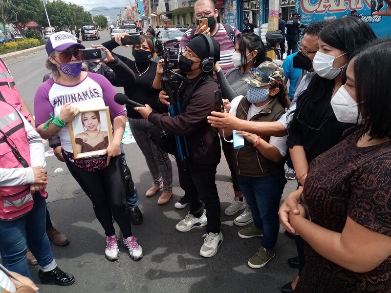 Protesta por el feminicidio de Ingrid Escamilla