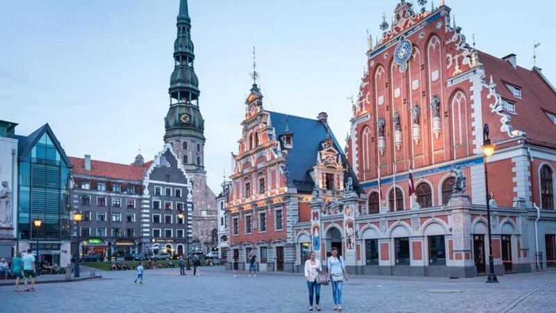 Plaza del Ayuntamiento de Riga, Letonia