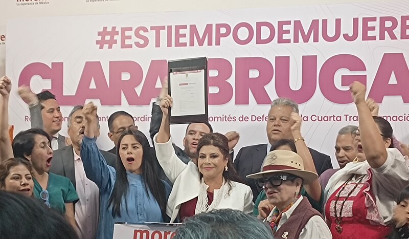 Clara Brugada, Secretaria de Gobierno de la Ciudad de México, encabeza el foro “#EsTiempoDeMujeres”.