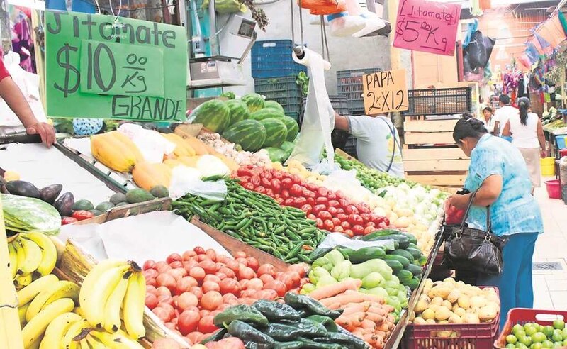 Mercado de frutas y verduras